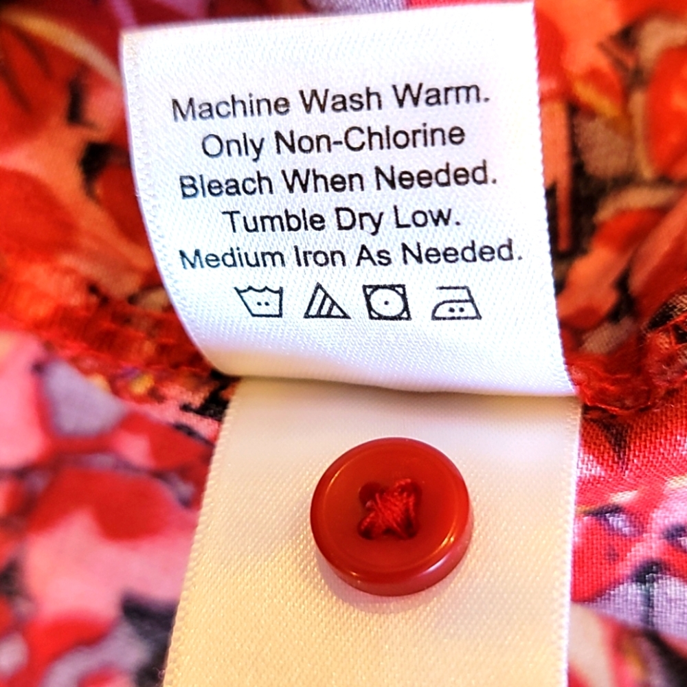 Coldwater Creek No Iron 100% Cotton Blouse - Picture 5 of 5